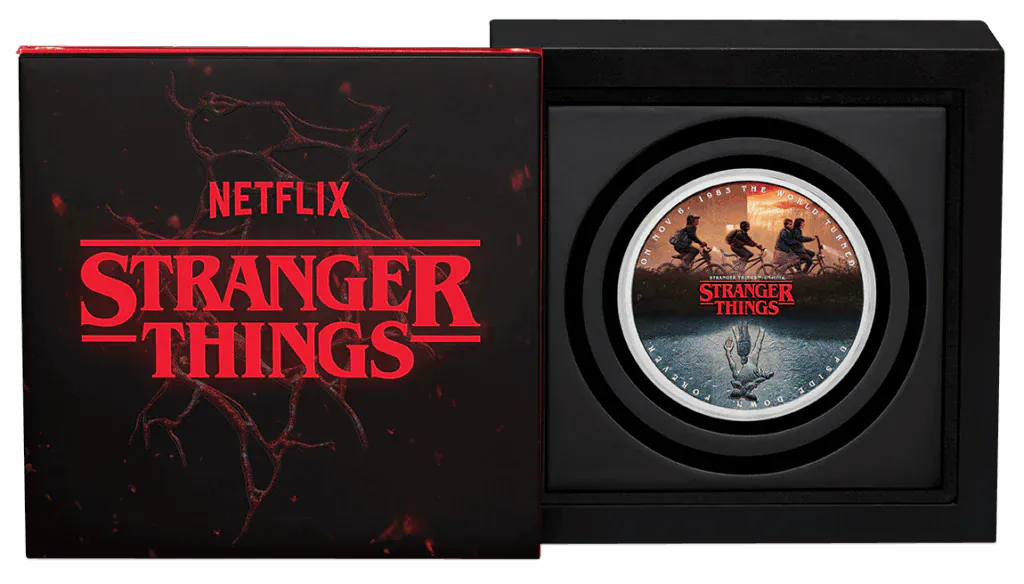 "Stranger Things - The Upside Down 2026 1oz Silver Coloured Coin - Nova Coins"