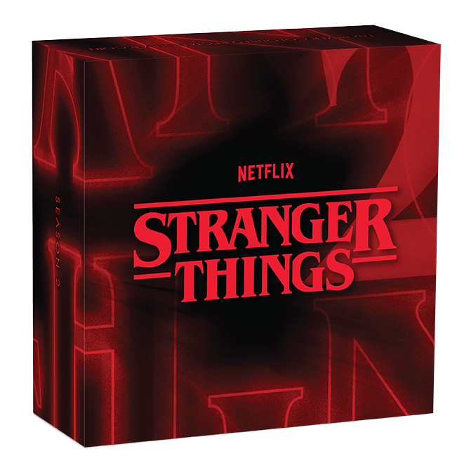 "Stranger Things - Season 2 2026 1oz Silver Coloured Rectangular Coin - Nova Coins"