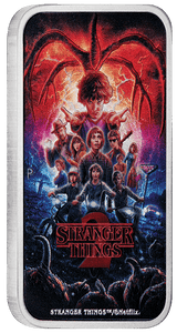 "Stranger Things - Season 2 2026 1oz Silver Coloured Rectangular Coin - Nova Coins"