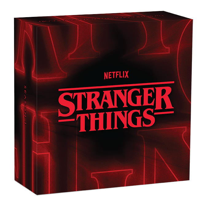 "Stranger Things - Season 1 2026 1oz Silver Coloured Rectangular Coin - Nova Coins"