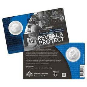 "2022 50c 75th Anniversary of The Australian Signals Directorate - reveal and protect - Nova Coins"