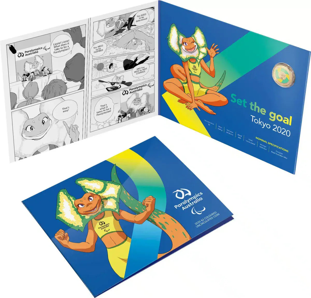 "2020 Paralympic Team $2 Coin in Collection Folder - Nova Coins"