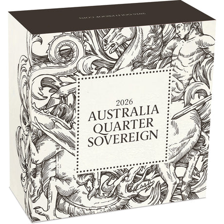 "Australia Quarter Sovereign 2026 Gold Proof Coin Shipper"