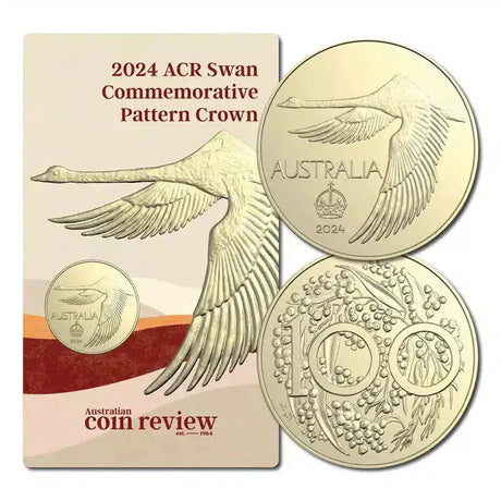 "2024 Swan Pattern Dollar Al/Bronze UNC - Nova Coins"