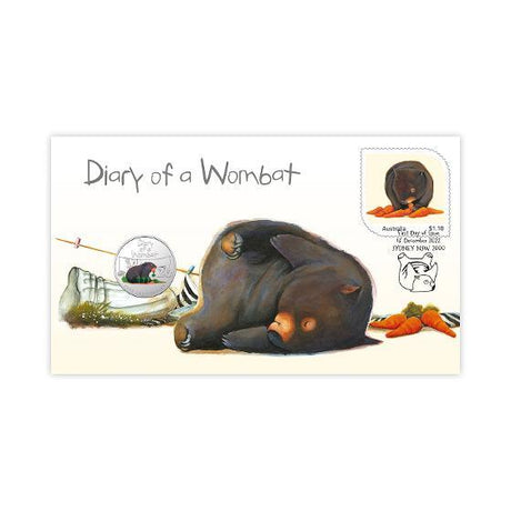 "2022 20c Diary of a Wombat PNC - Nova Coins"