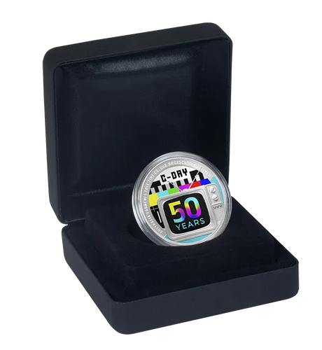 2025 $1 Colour TV in Australia 50th Anniversary 1oz Silver Proof