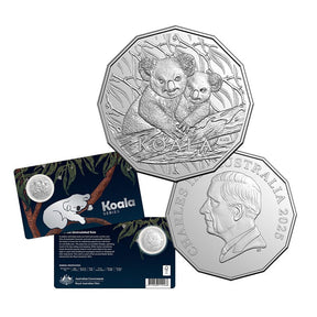 2025 50c Koala Series Uncirculated Carded Coin