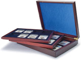 Lighthouse Volterra Trio deLuxe Presentation Case with 3 Wooden Trays - Suits Coin Slabs