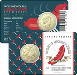 2020 $1 Mob of Roos Currywurst Privy World Money Fair Berlin (WMF)