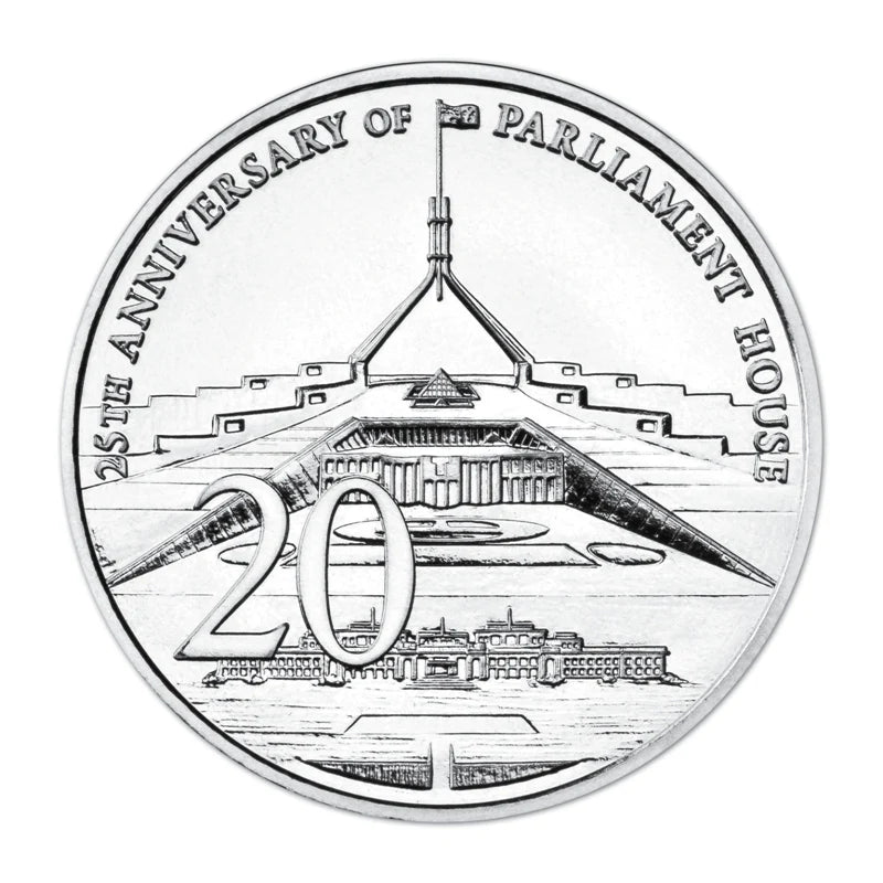 2013 20c 25th Anniversary of Australian Parliament House Uncirculated Coin