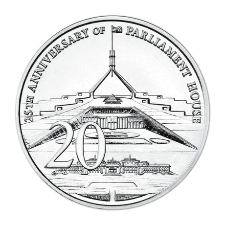 2013 20c 25th Anniversary of Australian Parliament House Uncirculated Coin