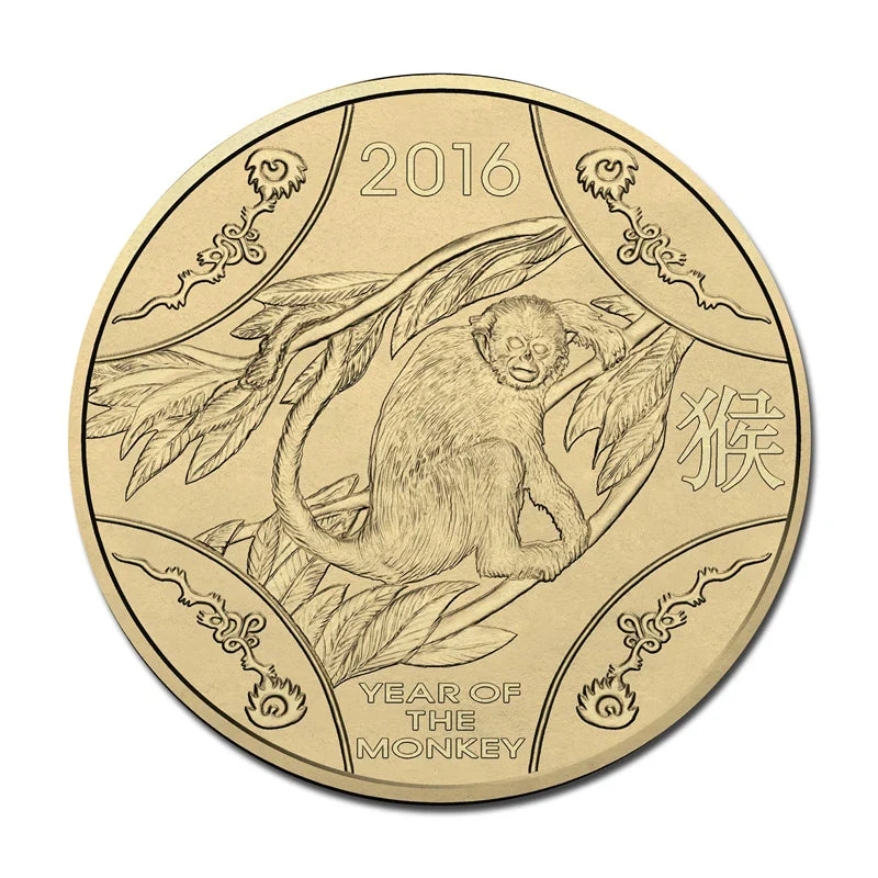 2016 1 Dollar Uncirculated Coin Lunar Year of the Monkey