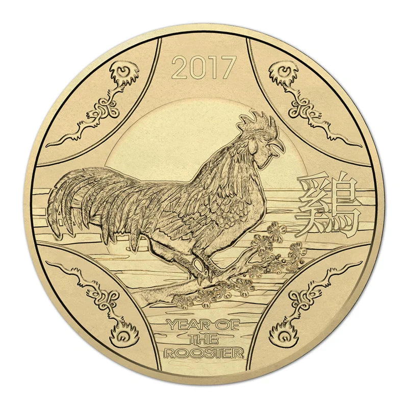 2017 1 Dollar Uncirculated Coin Lunar Year of the Rooster