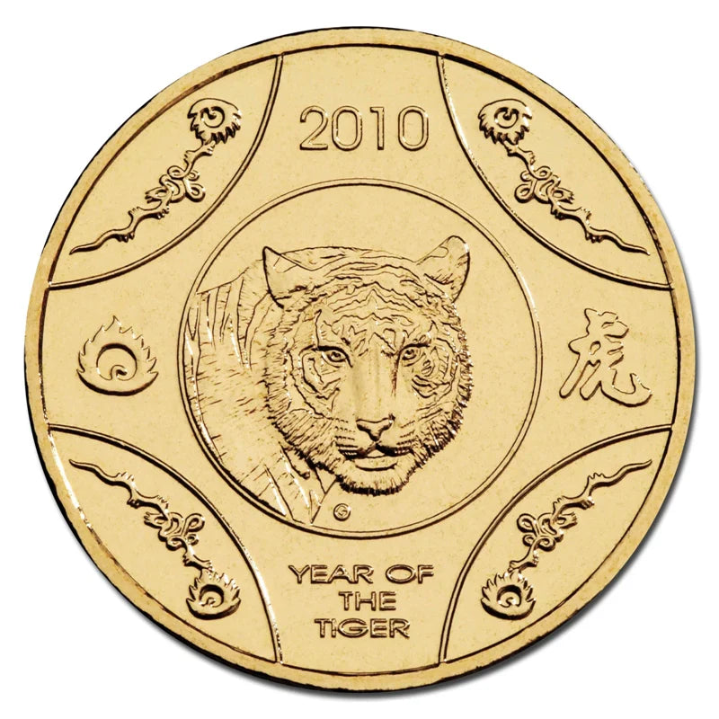 2010 1 Dollar Uncirculated Coin Lunar Year of the Tiger