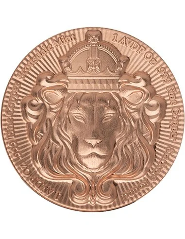 Scottsdale Lion Stacker® 1 AVDP oz Copper Round