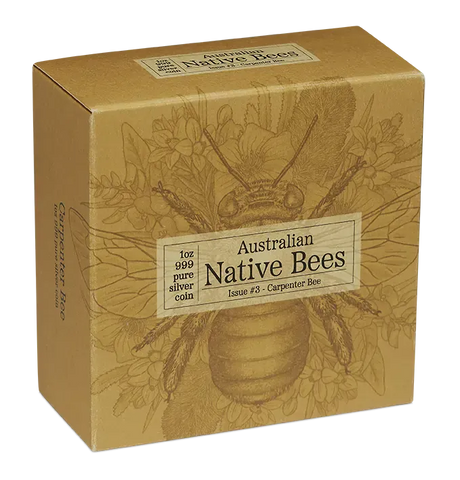 2026 Australian Native Bees - Carpenter Bee 1oz Silver Proof Hologram Coin