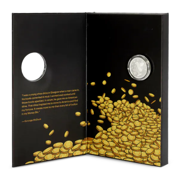 Scrooge McDuck - Lucky #1 Dime 3g Silver Collectible Coin