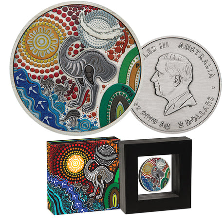 2oz Silver Emu Utingat Coin