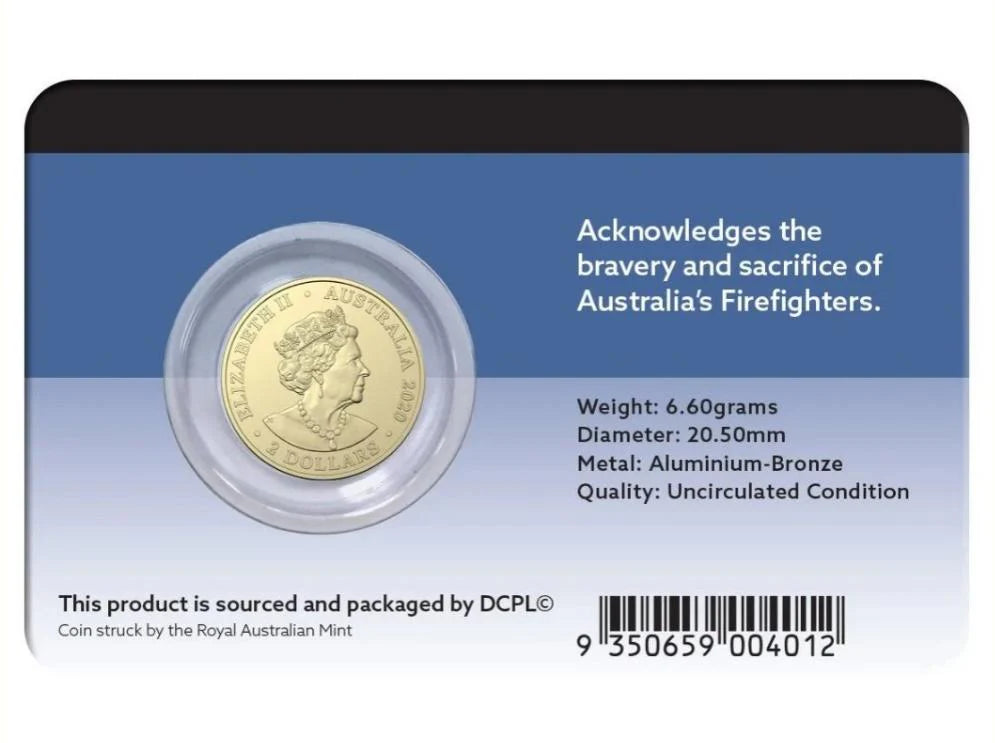 2020 $2 Australia's Firefighters UNC Coin Pack