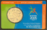 2005 50c Commonwealth Games - Melbourne 2006 - Secondary School Student Coin Design Competition Uncirculated Coin