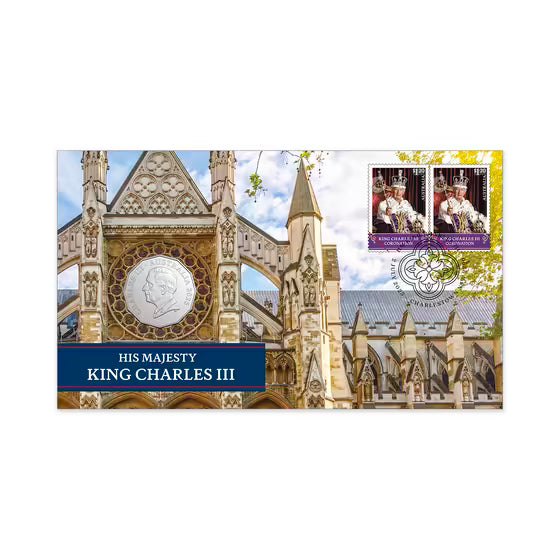 His Majesty King Charles III 2025 50c Postal Numismatic Cover (PNC)