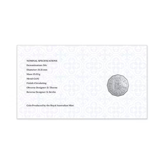 His Majesty King Charles III 2025 50c Postal Numismatic Cover (PNC)