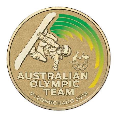 2018 $1 Australian Olympic Team - PyeongChang Unc Coin