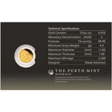2026 0.5g Kookaburra Gold Proof Coin Card