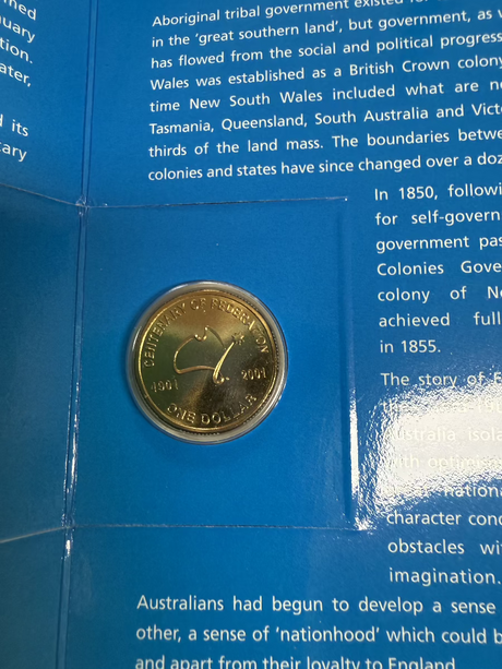 2001 Centenary of Federation New South Wales State Uncirculated Coin Set