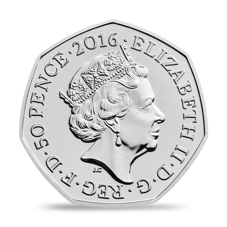 2016 Beatrix Potter 150th Anniversary – Mrs. Tiggy-Winkle 50p BU Coin