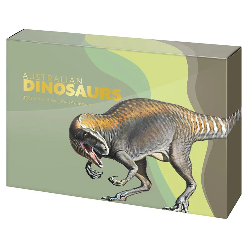 2022 $1 Dinosaurs 4 Coin Proof Set
