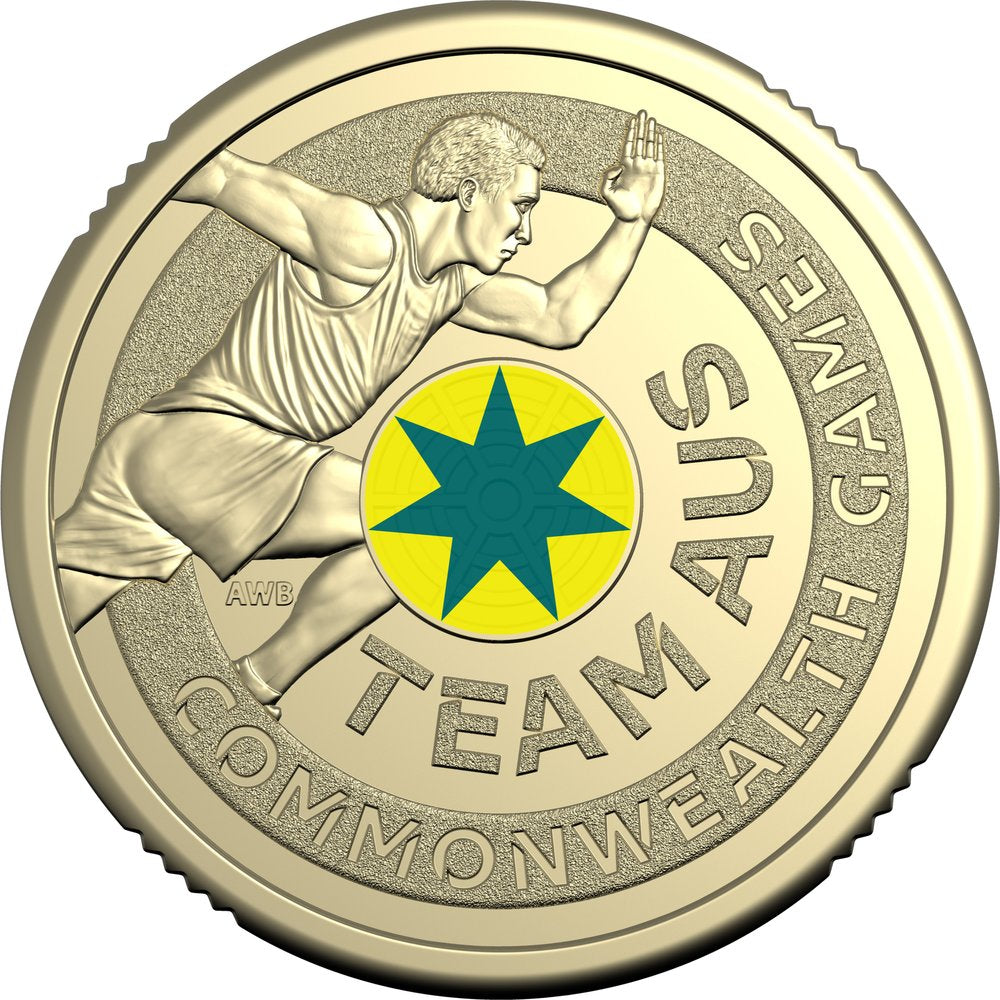 2026 Australian Commonwealth Games Team $2 Coloured Uncirculated Three-Coin Set