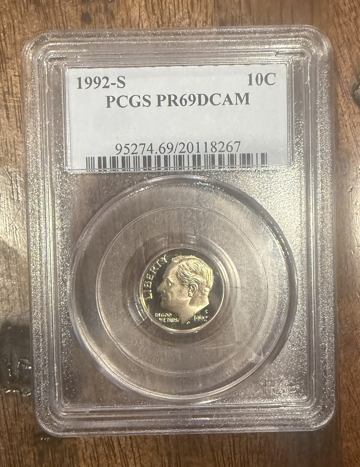 1992-S 10C PR69 DCAM Dime USA Graded Coin