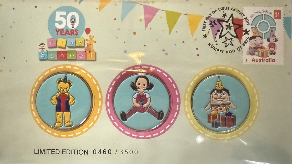 2016 50 Years of Play School Three Medallion PMC