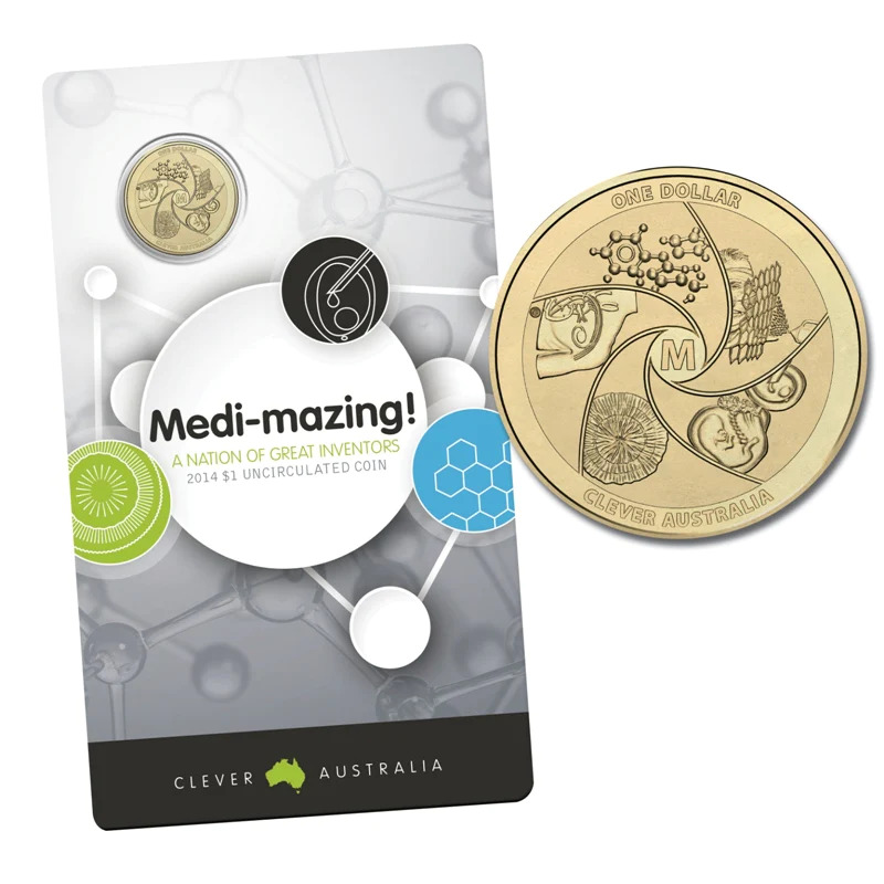 2014 $1 Medi-mazing - A Nation of Great Inventors Uncirculated Coin