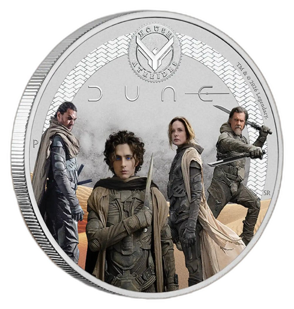 Dune - House Atreides 2026 50c 1/2oz Silver Coloured Coin