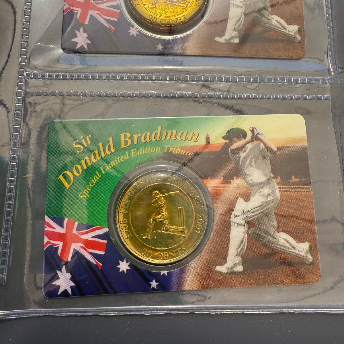 2001 20c Sir Donald Bradman Special Limited Edition Nova Coins