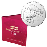 2020 50c Lunar Year of the Rat Uncirculated coin