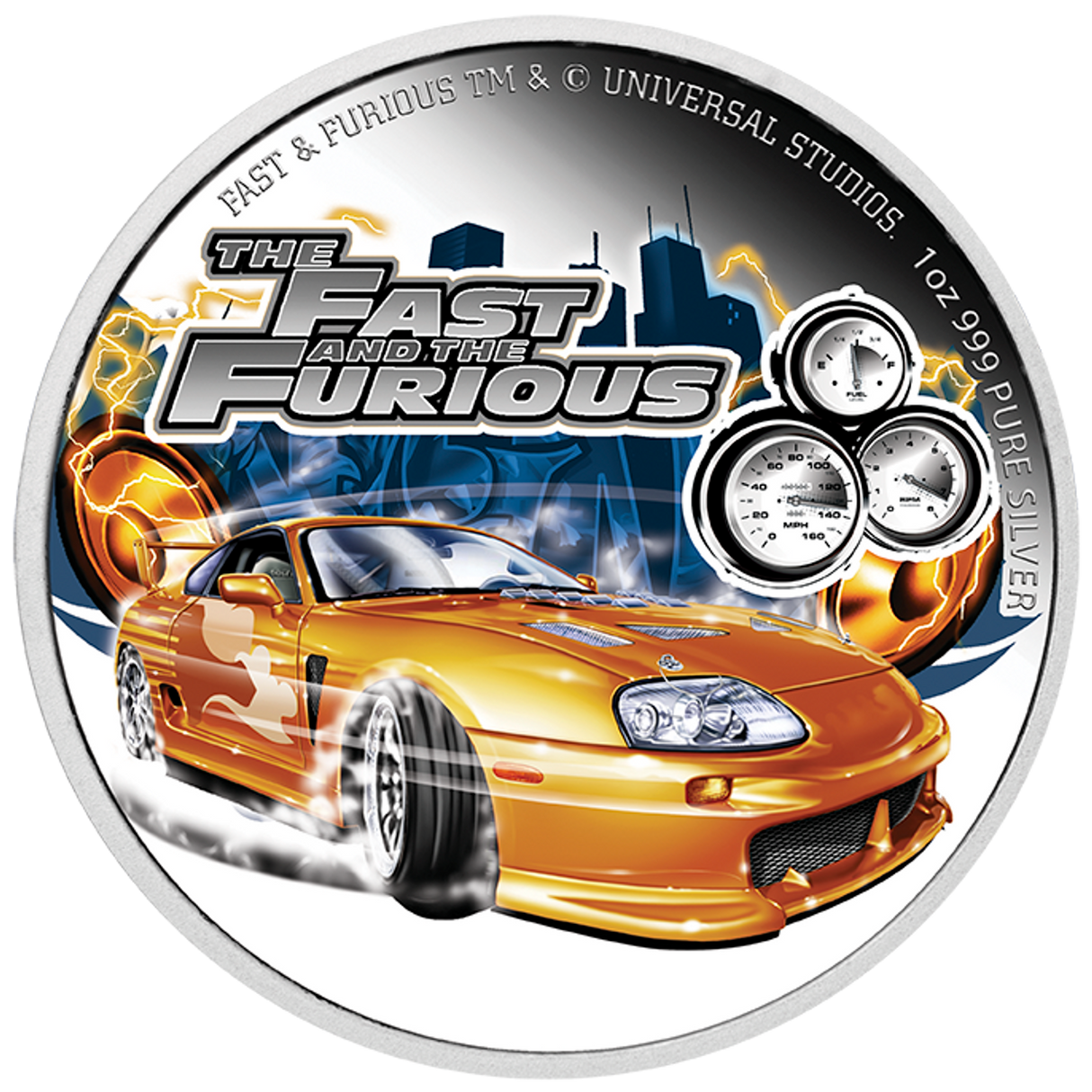 2023 Fast and Furious - Toyota Supra 1oz Silver Proof Coin