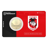 2024 NRL St George Illawarra Dragons $1 Team Coin in Card