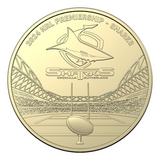 2024 NRL Cronulla-Sutherland Sharks $1 Team Coin in Card