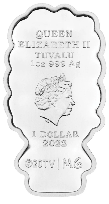 2022 Marge Simpson 1oz Silver Minted Mini Coin