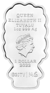 2022 Marge Simpson 1oz Silver Minted Mini Coin