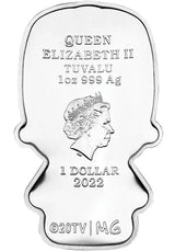 2022 Homer Simpson 1oz Silver Minted Mini Coin