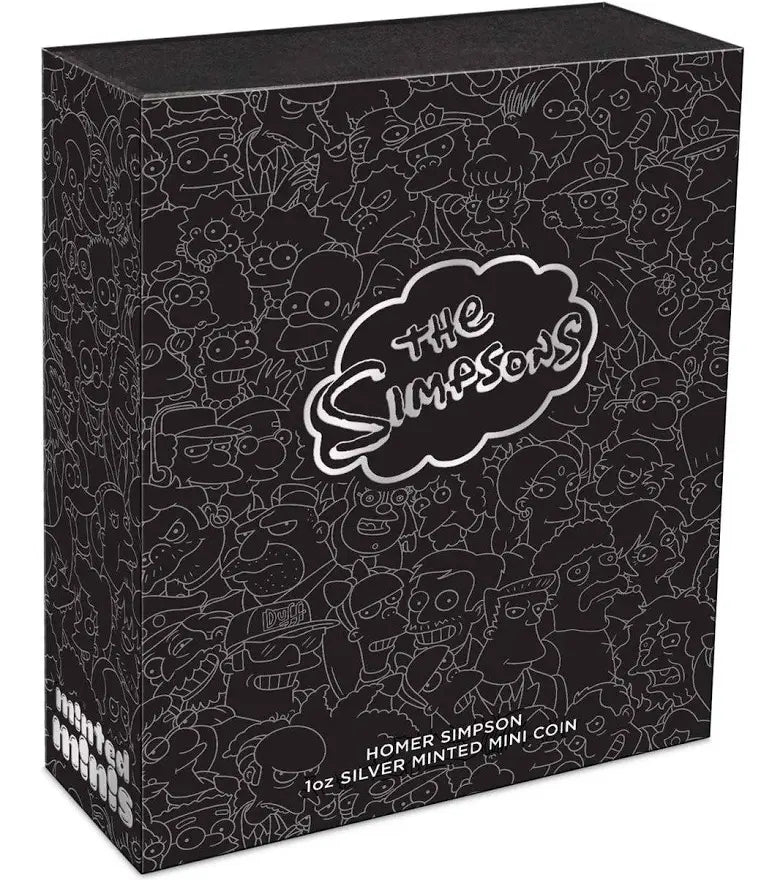 2022 Homer Simpson 1oz Silver Minted Mini Coin