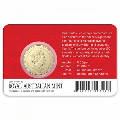 2020 QANTAS $1 - Celebrating 100 Years Offical Licensed Product