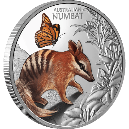 2025 Baby Numbat 1oz Silver Coloured Proof Coin