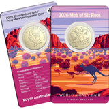 2026 WMF $1 MOB of Roos - World Money Fair Brandenburg Gate Privy Mark Uncirculated Coin