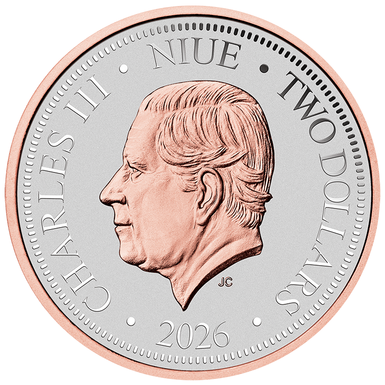 2026 $1 Native Impressions Wedge-Tailed Eagle 1oz Rose Gold Gilded Coin