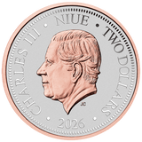 2026 $1 Native Impressions Wedge-Tailed Eagle 1oz Rose Gold Gilded Coin